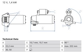 Стартер Bosch 0986029250