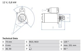 Стартер Bosch 0986029200