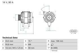 Генератор Bosch 0986084970