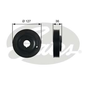 Шків колінчастого вала Gates TVD1097