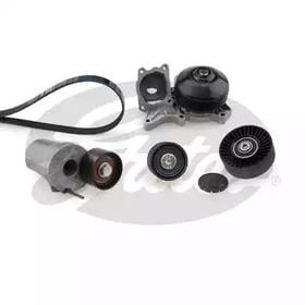 Комплект поликлиновых ремней + помпа Gates KP36DPK1698