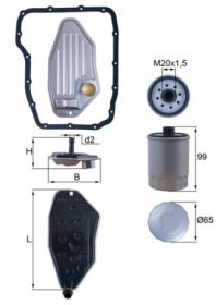 Фильтр АКПП Mahle hx276kit
