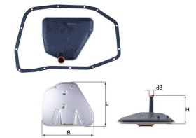 Фильтр АКПП Mahle hx233d