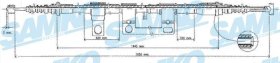 Трос ручного тормоза Samko c0395b