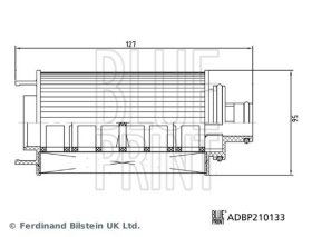 Оливний фільтр Blue Print adbp210133
