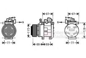 Компрессор кондиционера Van Wezel 8300K124