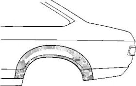 Крило заднє Van Wezel 1851.46