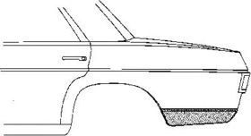 Крыло заднее Van Wezel 3003.34