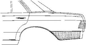 Крило заднє Van Wezel 3010133