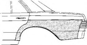 Крыло заднее Van Wezel 3010144