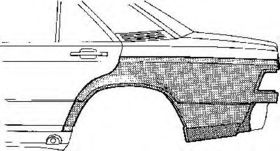 Крило заднє Van Wezel 3020143