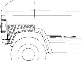 Крыло заднее Van Wezel 3050.56