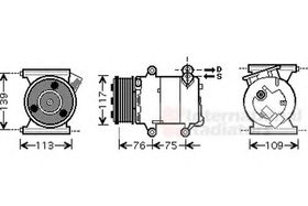 Компрессор кондиционера Van Wezel 0200K185
