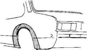 Крыло заднее Van Wezel 3723.45