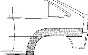 Крыло заднее Van Wezel 3730145