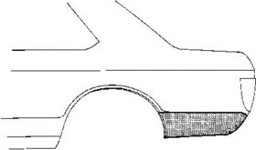 Крыло заднее Van Wezel 3755.33