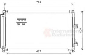 Радиатор кондиционера Van Wezel 09005273