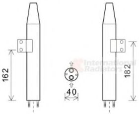 Осушитель кондиционера Van Wezel 8300D165