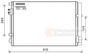 Радиатор кондиционера Van Wezel 82005269