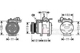 Компрессор кондиционера Van Wezel 8300K146
