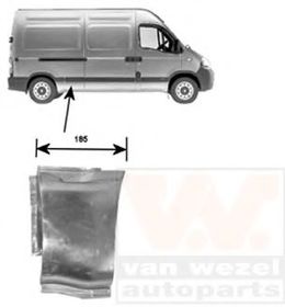 Крило заднє Van Wezel 4387146