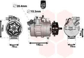 Компрессор кондиционера Van Wezel 5800K087
