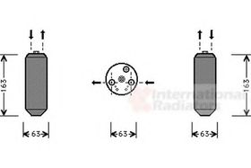 Осушитель кондиционера Van Wezel 2500D103