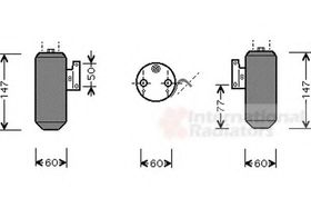 Осушитель кондиционера Van Wezel 2700D084
