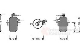 Осушитель кондиционера Van Wezel 3000D081