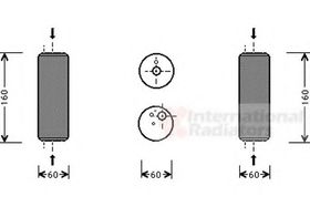 Осушитель кондиционера Van Wezel 5800D014