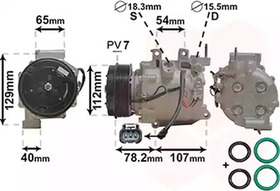 Компрессор кондиционера Van Wezel 2500k311