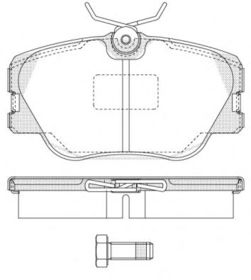 Тормозные колодки Woking P0893.00