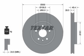 Тормозной диск Textar 92277205