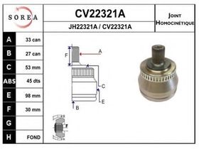 ШРУС EAI CV22321AK