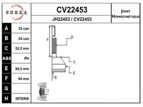 ШРУС EAI CV22453K