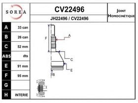 ШРУС EAI CV22496K