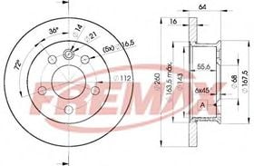 Гальмівний диск Fremax BD-3013