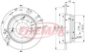 Гальмівний диск Fremax BD-0581