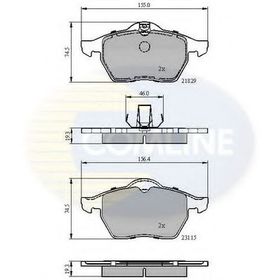Тормозные колодки Comline CBP0749