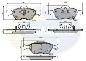 Тормозные колодки Comline CBP31637