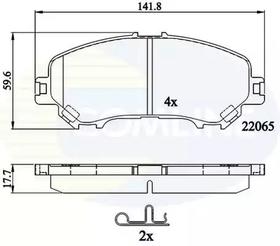 Гальмівні колодки Comline cbp32278
