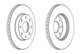 Тормозной диск Champion 563019ch