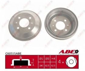 Тормозной барабан ABE C60515ABE