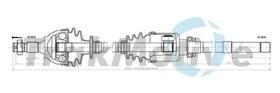Полуось TrakMotive 300265