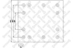 Накладки барабанных тормозных колодок Stellox 85-00946-SX