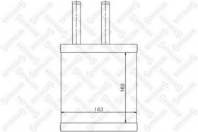 Радиатор печки Stellox 10-35106-SX