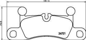 Тормозные колодки Hella Pagid 8DB 355 015-101