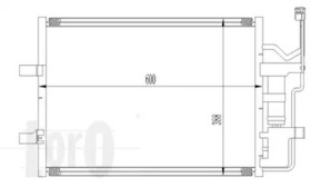 Радіатор кондиціонера Abakus 0300160010