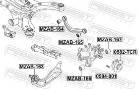 Сайлентблок рычага Febest mzab164