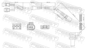 Датчик ABS Febest 23606010